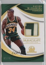 2017-18 Panini Immaculate Swatches Gold 6/10 Xavier McDaniel #SW-XMD 1gt