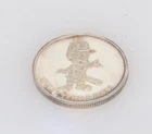 Walt Disney's 1990 BUGS BUNNY 50th BIRTHDAY 1 Oz 999 Silver ROUND CWAZY WABBIT!