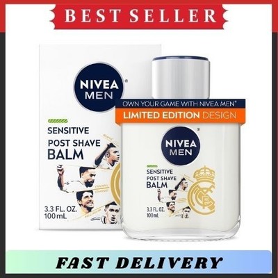 NIVEA MEN Post Shave Balm Sensitive Real Madrid Edition 3.3oz Alcohol Free
