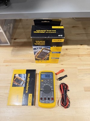 FLUKE 87V TRUE RMS MULTIMETER W/ LEADS (TESTED) SHIPS FAST