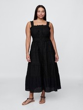 Gap Doen Eyelet Tiered Midi Dress XL New $158