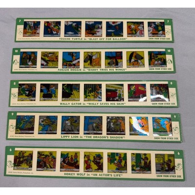 Vintage 1963 Kenner Give-A-Show Projector Slides Hanna-Barbera 5 Strip Lot L710