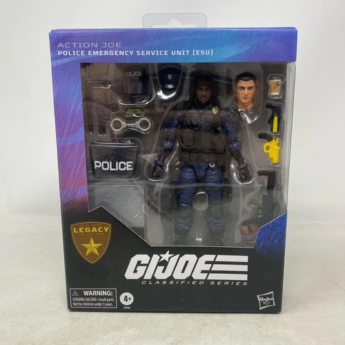 Hasbro G.I. Joe Legacy Action Joe Police ESU Figure, Blue, 6-Inch