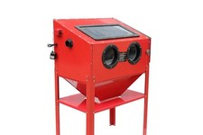 Cabina per sabbiatura, pallinatrice, sabbiatrice professionale 220 Litri con ...