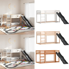 Bunk Bed Single Bed Bed-frame Senior Bed with Slide&Ladder without Mattress
