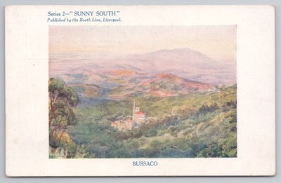 Bussaco Palace Hotel Portugal Standlinie Versand Serie 2 sonniger Süden Postkarte