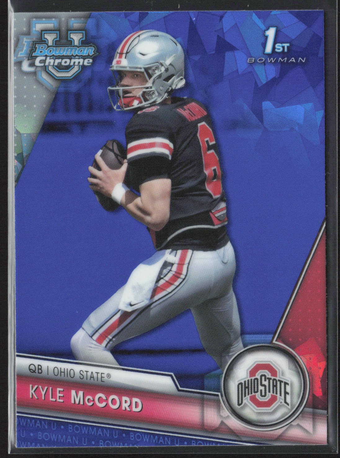2023 Bowman University Chrome Sapphire Edition #101 Kyle McCord