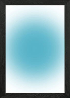 Gradient Blue and White Background Framed Wall Art Poster Canvas Print Picture