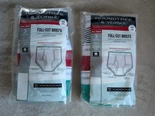 Roundtree  Yorke Premium Men's Underwear Full-Cut Briefs. Size 46 A Lot of 2