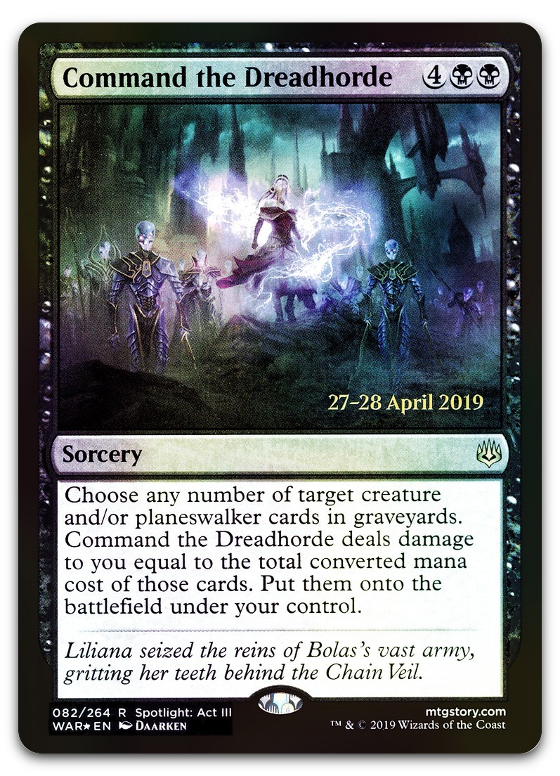 Command the Dreadhorde #82 (Foil) (NM) Prerelease Cards PRE Magic MTG