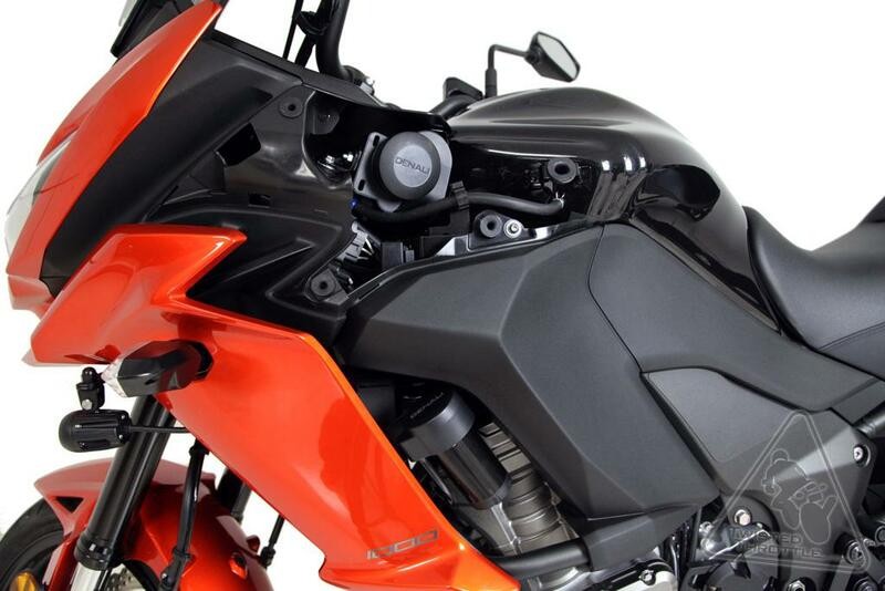 Support pour klaxon DENALI SoundBomb pour moto Kawasaki Versys 1000LT noir en acier