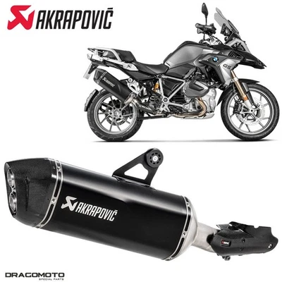 Pot échappement BMW R 1250 GS ABS 2019-2023 AKRAPOVIC Titane Noir S-B12SO23-H... - Photo 1/4