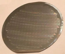 4" Unknown Silicon Wafer 1980s Rare Vintage CPU Chip