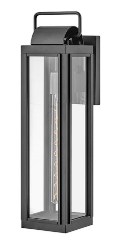 Hinkley Sag Harbor 21 1/4" High Black Outdoor Wall Light - Picture 3 of 6