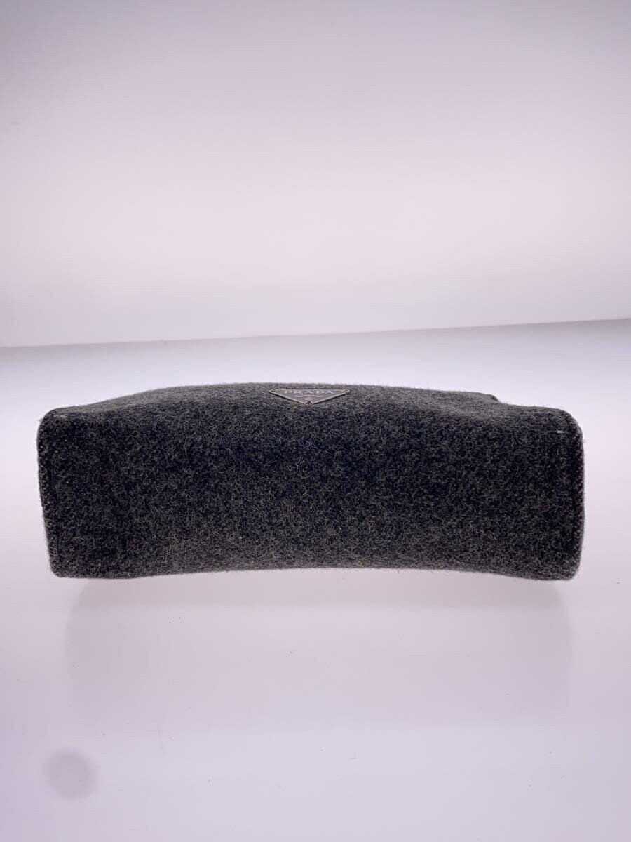 PRADA Wool Pouch Gray Plain — image 4