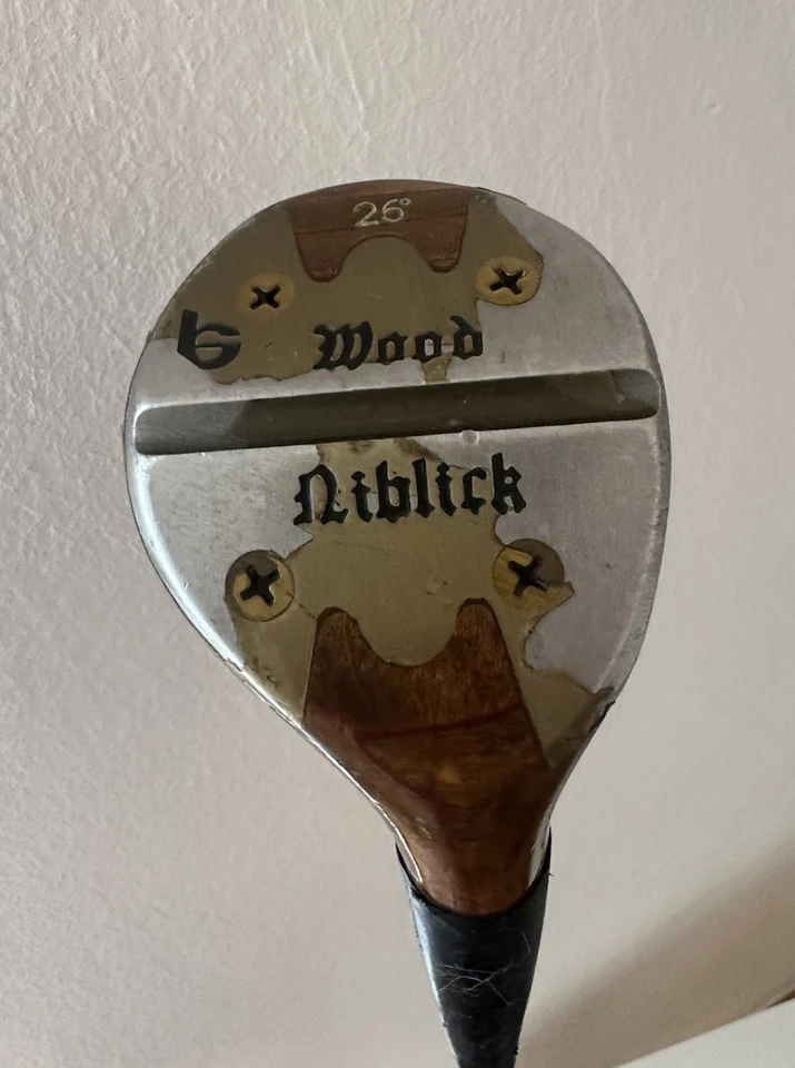 Vintage Hogan Driver  + Niblick Wood 26 ° + Spalding Holz 5 - Golf - Bild 4 von 4