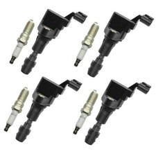 4PCS UF491 Ignition Coil Pack with Iridium Spark Plugs - Fit for 2007-2017