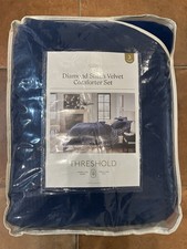 Threshold Diamond Stitch Velvet Comforter Set - King
