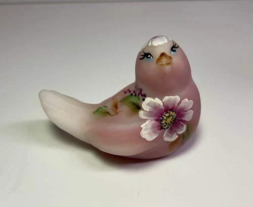 Fenton Art Glass Bird - Hand Painted by Sue Jackson
