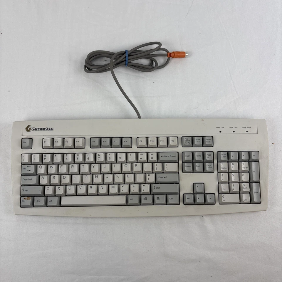 Vintage 90s Gateway 2000 Natural Keyboard 2196003-XX-XXX w/ Box And Manual - Image 2 of 4