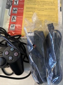 Sony PlayStation 2 Fat Console Black SCPH-30001R w/ Box Great Shape Wow!