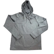 Nike Dri Fit Gray Pullover Hoodie Sweatshirt Athleisure Activewear Size M