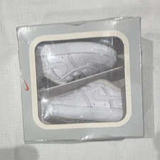 Nike Force 1 Crib White Leather Hook & Loop S...