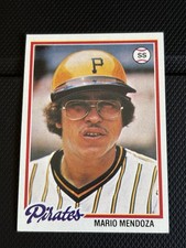 1978 Topps Baseball card #383 Mario Mendoza Pirates