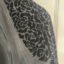 Lululemon Velvet Floral Design Scuba Zip- up Hoodie. Sz 8.