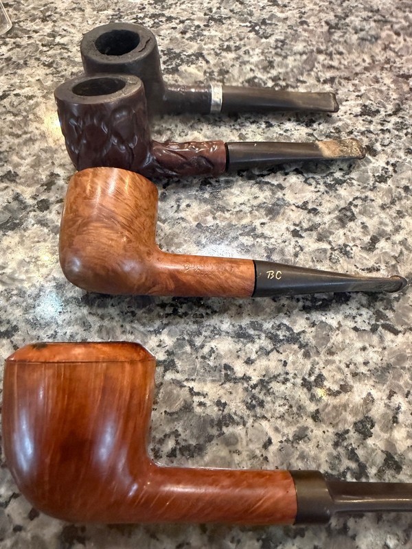 Four Estate Pipes One a Hand Made Tilshead
