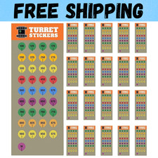 20 Rifle Scope Turret Sticker Sheets- Scope Dope Stickers For Long Range Shootin