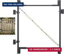 Heavy Duty Steel Frame Metal DIY Gate Building Kit for 36-60" Wide  Fence Gate