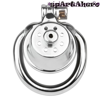 Chastity Lock Ventilate Cage with Silicone tube Sound Plug Adult Games Man Slave