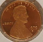 USA, 1979-S (Type II) Lincoln Cent, Red Proof, tiny speck, NR, 6-16