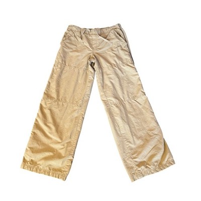 Cherokee Kids Khaki Cargo Pants Elastic Waist Drawstring Pockets Casual SZ 16-18