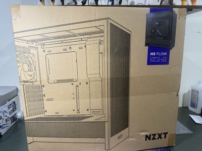 NZXT H5 Flow 2024 - Compact ATX Mid-Tower PC Gaming Case - High Airflow - 2 x...