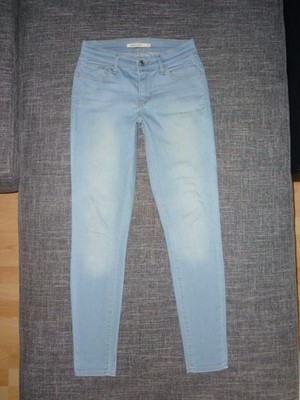 LEVIS LEVI`S-710-Super Skinny-Jeanshose Damen Jeans Hose Stretch Gr.W26 L30 Blau