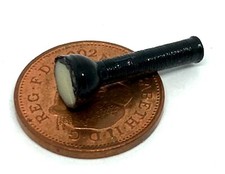 Dolls House Non Working Black Flashlight Torch 1:12 Scale Miniature Light tumdee