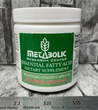 Metabolic Research Center Essential Fatty Acid 180 Caps 60 Servings Exp 05/27