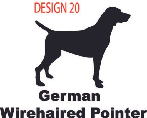 Dog silhouette Breeds pug bulldog whippet collie jack russell 48 design #dog2 - Picture 42 of 70