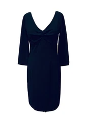 NYDJ Women’s Black Long Sleeve Lift Tuck Technology Dress Builtin Shaper Size 4