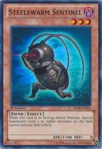 Steelswarm Sentinel - HA06-EN014 - Super Rare - 1st Edition x3 - Near Mint