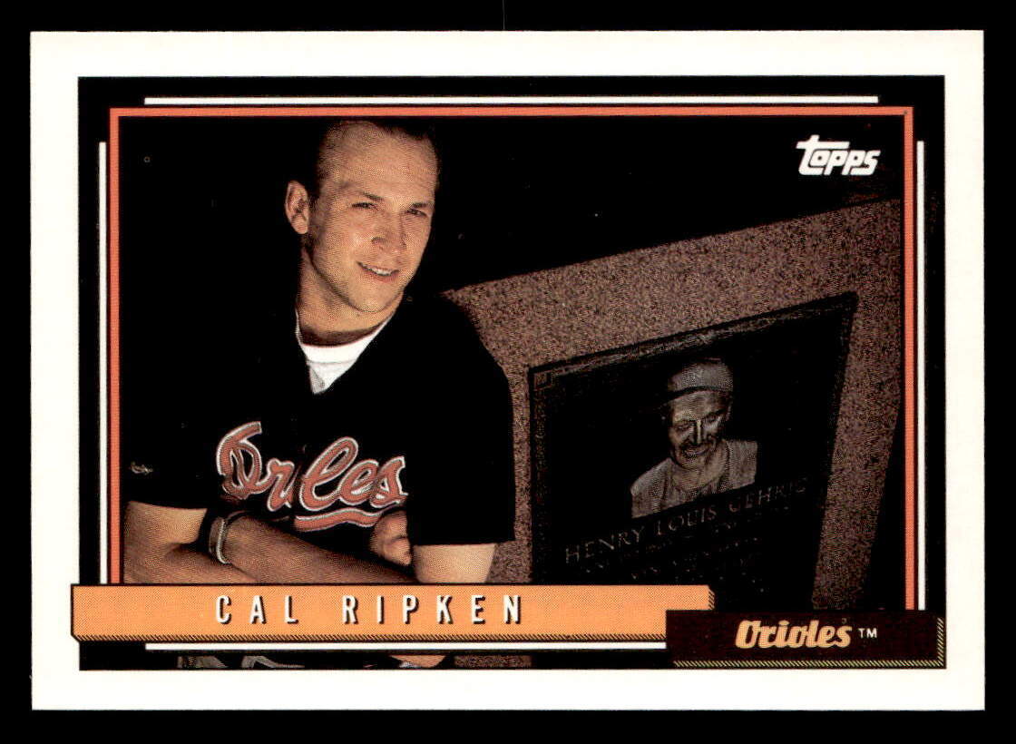 Cal Ripken Jr. (Gehrig) 1992 Topps  Card #40 Baltimore Orioles
