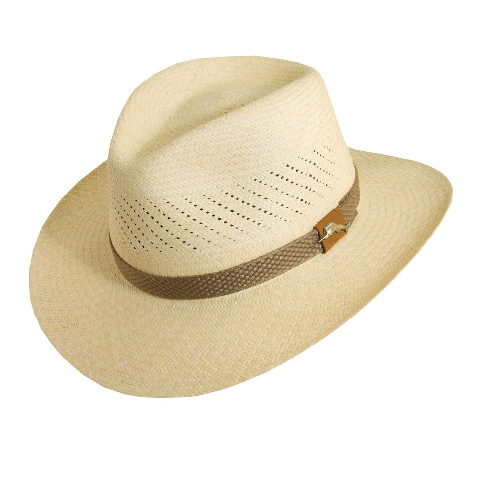 Tommy Bahama XXL * Men Outback Vented Hat Palm Fiber Straw