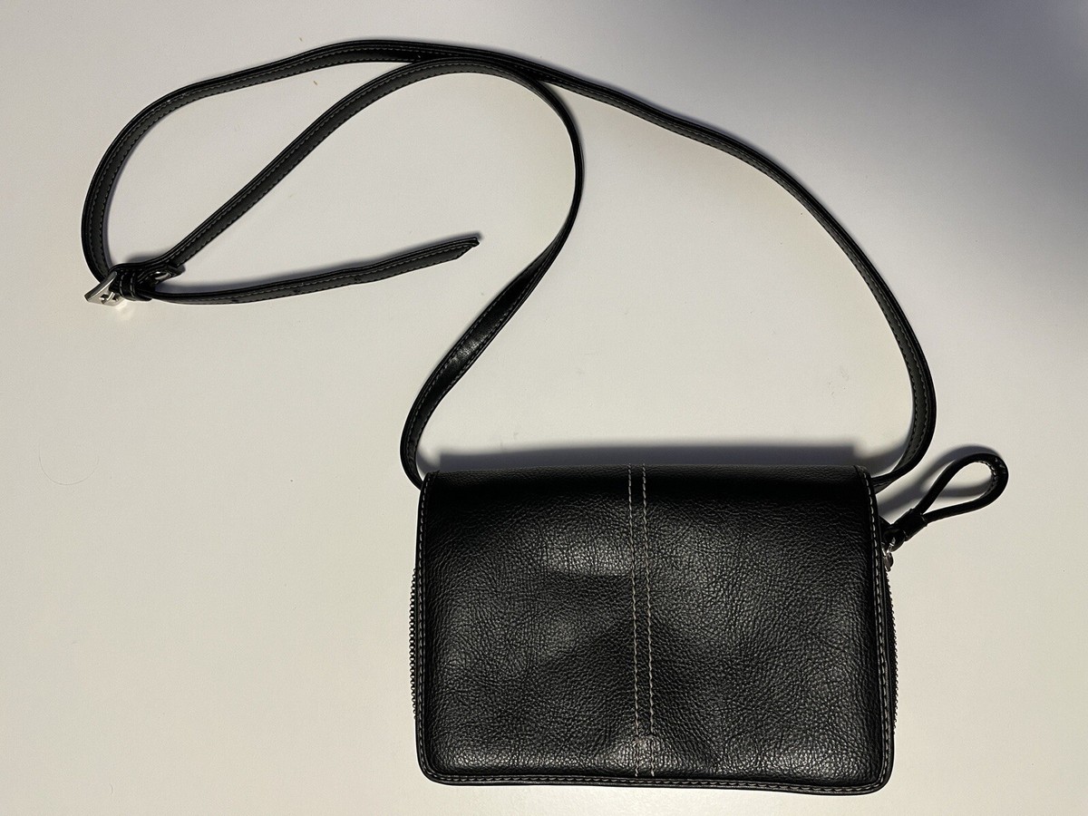 Liz Claiborne vintage Black Leather crossbody bag Liz Claiborne Vintage Women main image 4