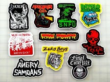Punk Vinyl Sticker Lot 10 Stickers Set 12