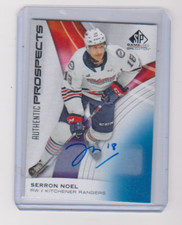 2019 2019-20 SP GAME USED CHL EDITION SERRON NOEL BLUE AUTOGRAPH 27 PANTHERS