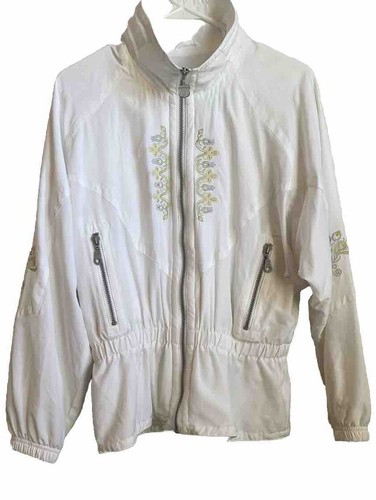 Vintage KAELIN Women’s Lightweight Spring Snow Ski Jacket Windbreaker White - Picture 2 of 11