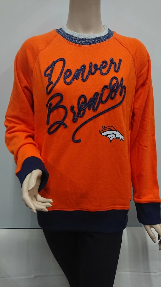 NFL Denver Broncos Officially Licensed Women's Hail Mary Sweatshirt G-III - Image 2 of 4