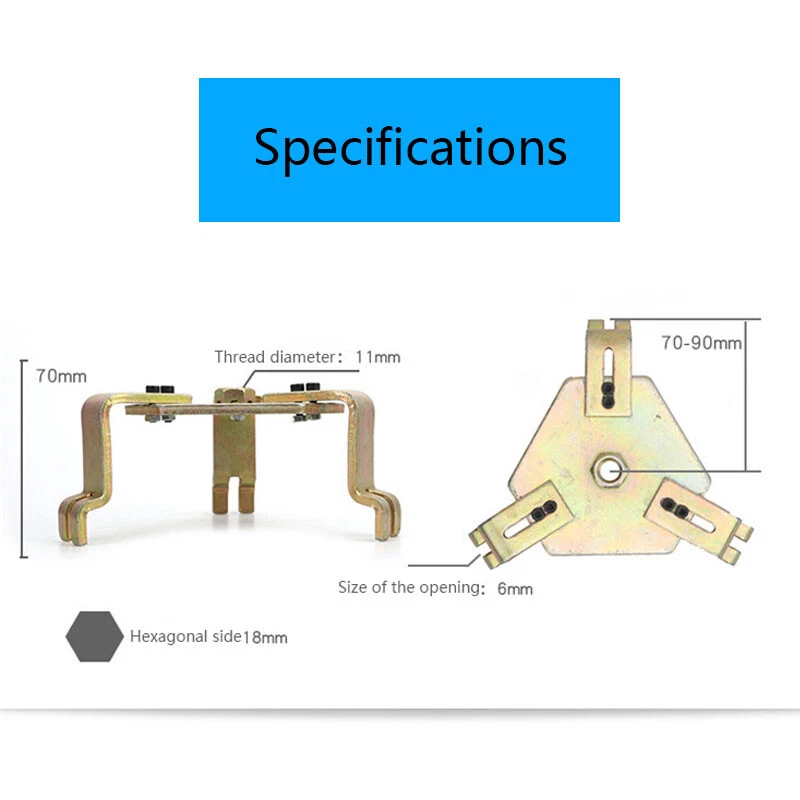 3-челюстной гаечный ключ инструмент для снятия крышки топливного насоса крышки бака бензинового насоса автомобиля внедорожника - Изображение 4 из 4